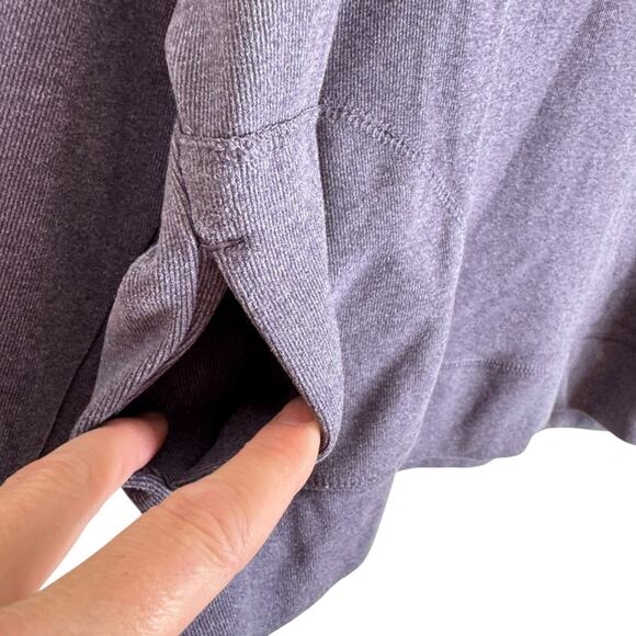 Zobha Purple Long Sleeve Mock Neck Cropped Athleisure Pullover Women's Size M - Picture 4 of 5